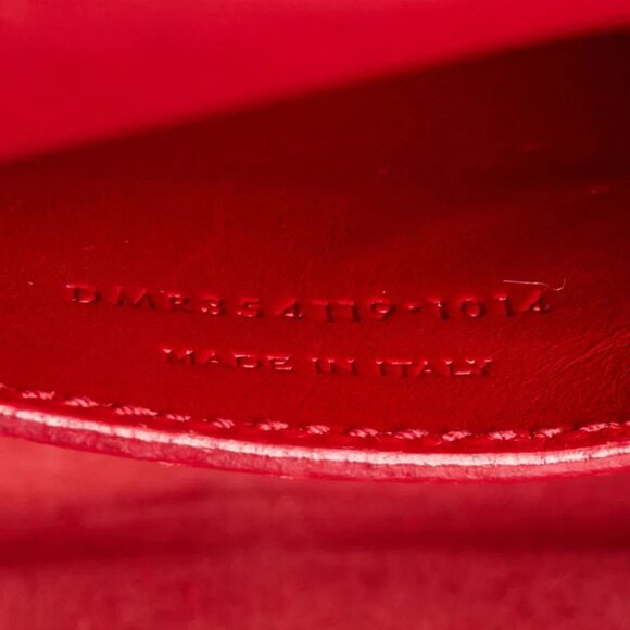 Yves Saint Laurent Red Leather Monogram Medium Kate Tassel Bag - Picture 10 of 11